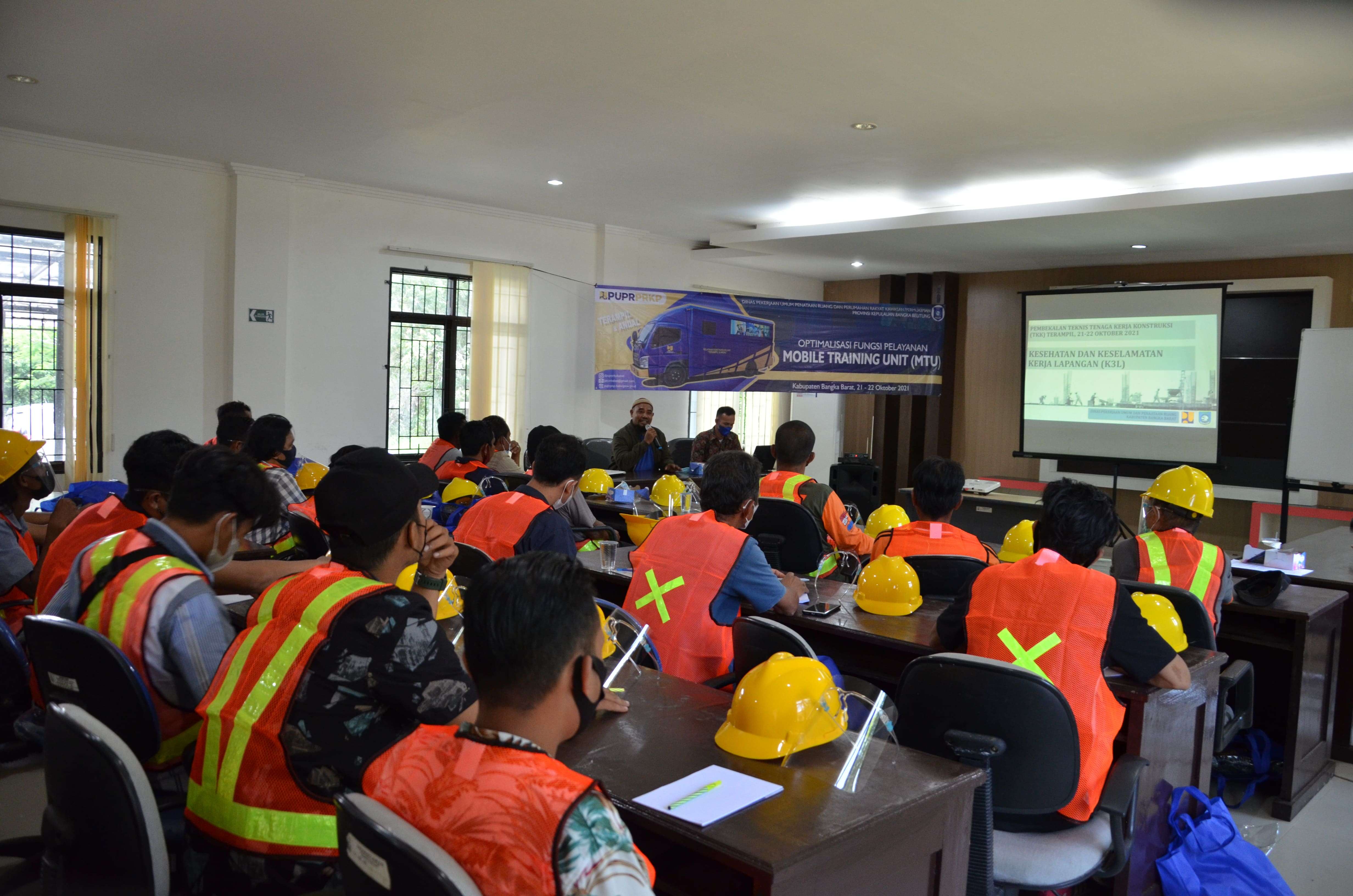 Dinas PUPR Mendukung Pemenuhan Tenaga Kerja Konstruksi (TKK) Terampil di Bangka Barat