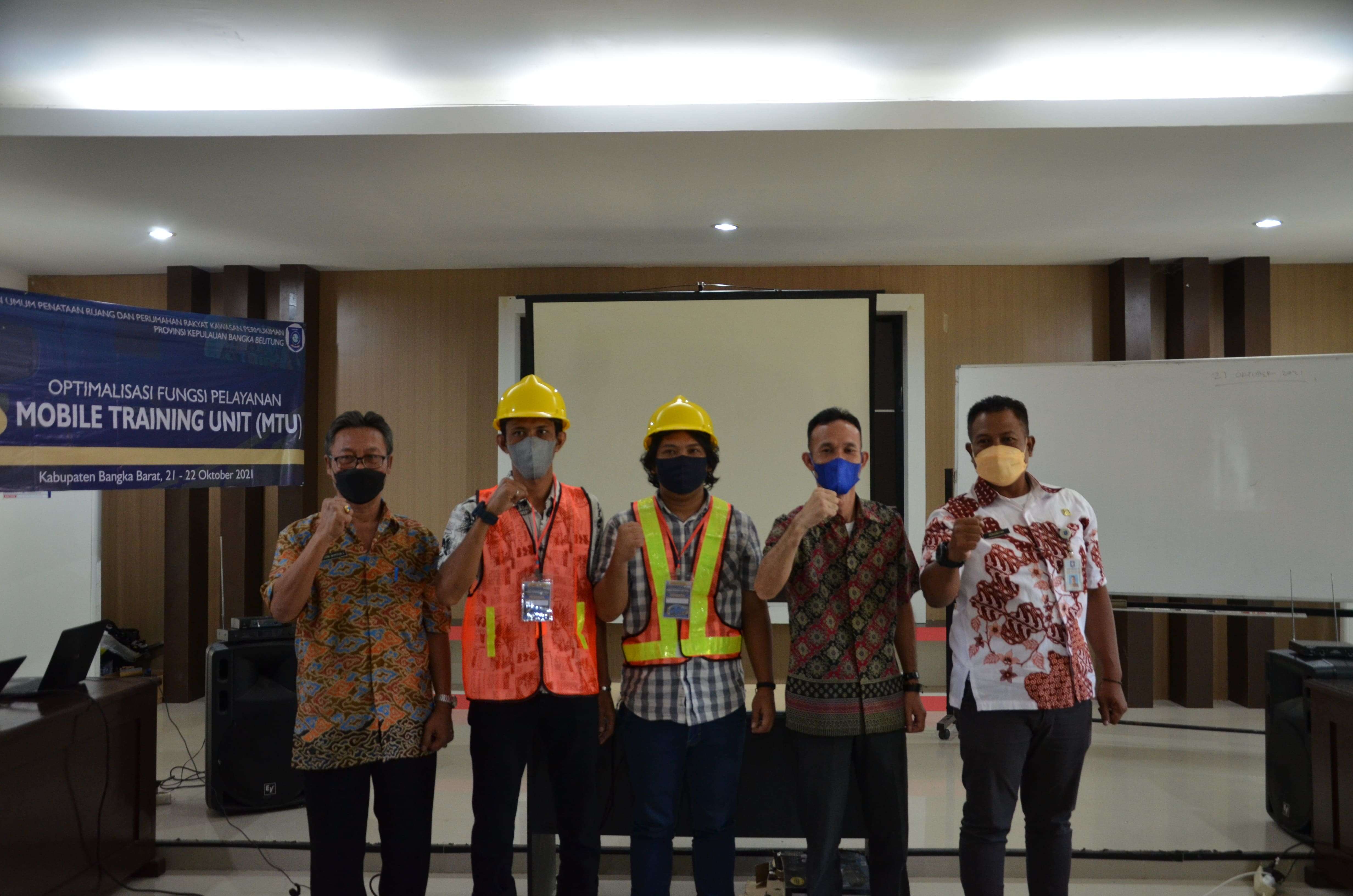 Dinas PUPRP Mendukung Pemenuhan Tenaga Kerja Konstruksi (TKK) Terampil di Bangka Barat