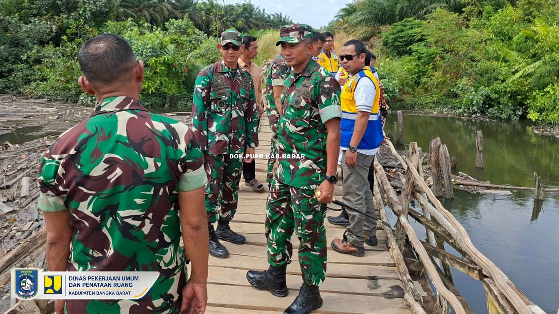 Survei rencana usulan pembangunan jembatan sinergi Pemkab Bangka Barat dengan TNI AD dan di dampingi BPJN Bangka Belitung-2026