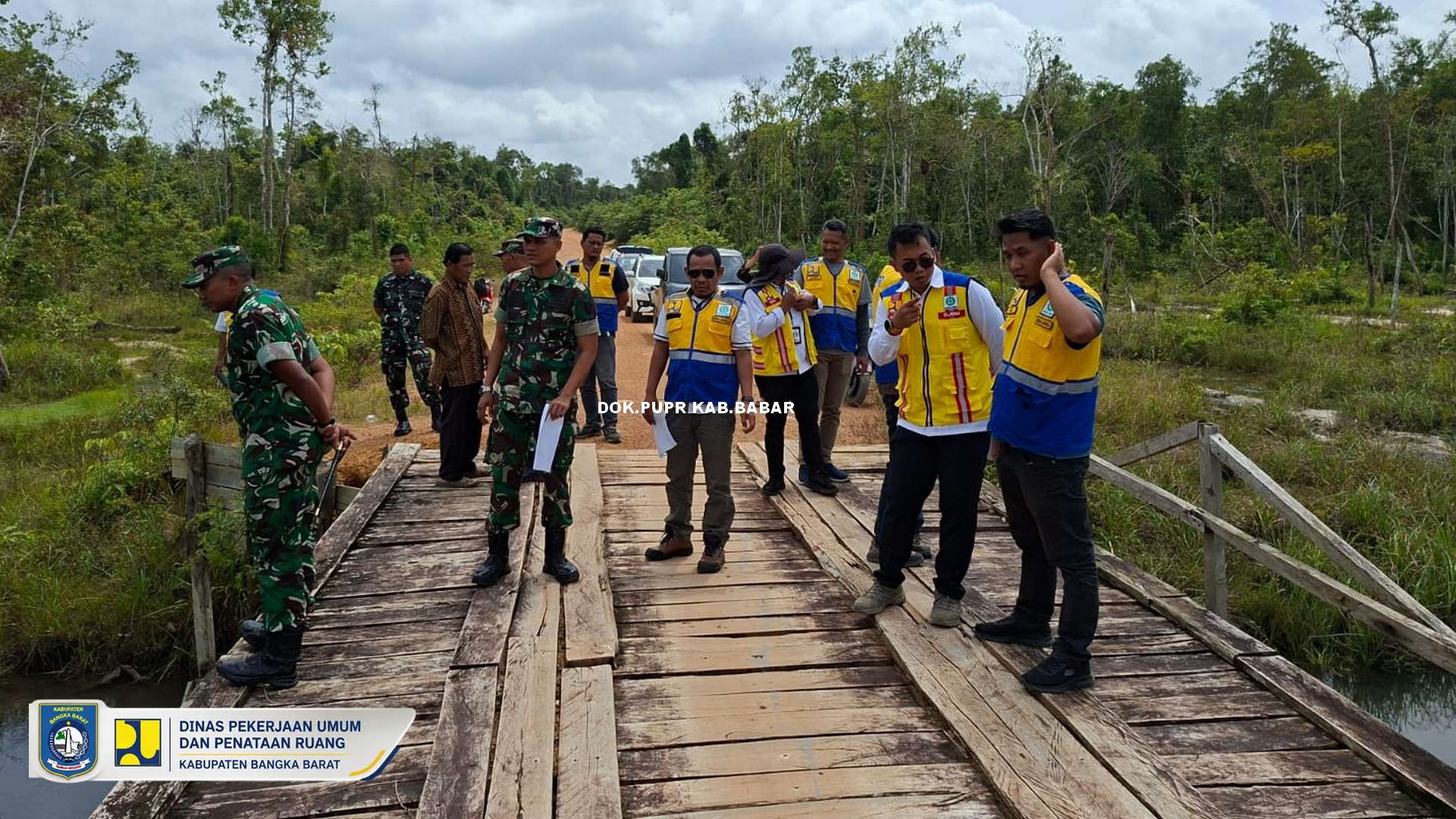 Survei rencana usulan pembangunan jembatan sinergi Pemkab Bangka Barat dengan TNI AD dan di dampingi BPJN Bangka Belitung-2026